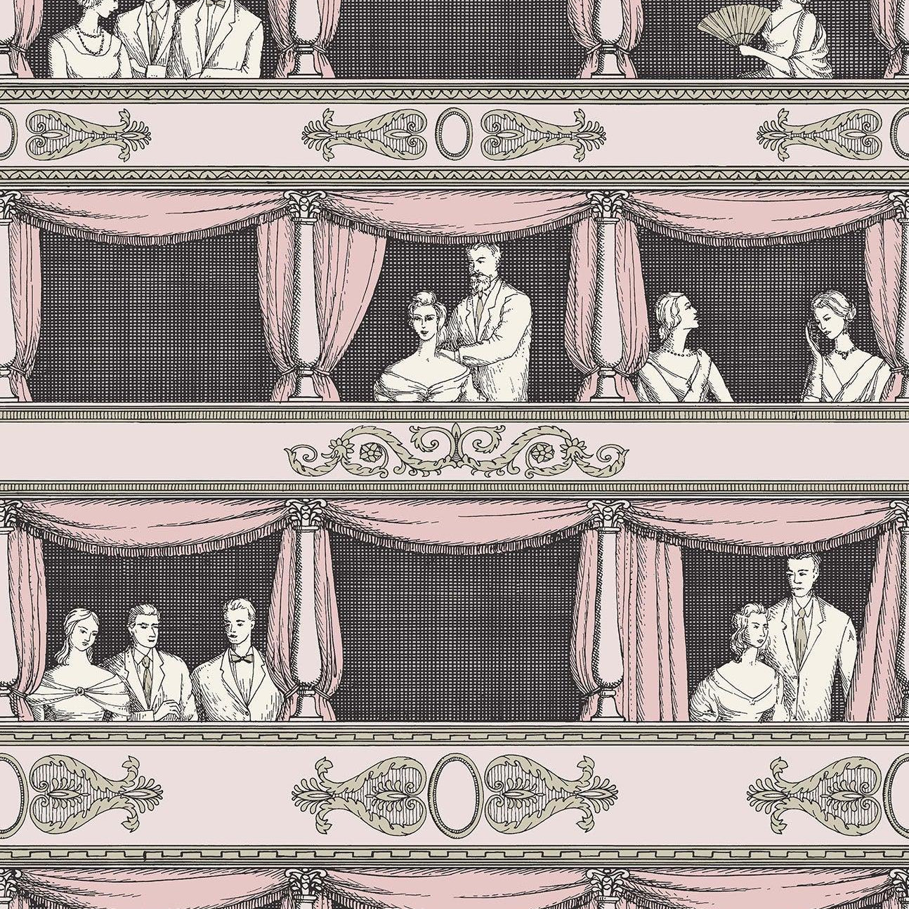 Tapeta FORNASETTI SENZA TEMPO - Teatro różowy Cole & Son Default Title Eye on Design