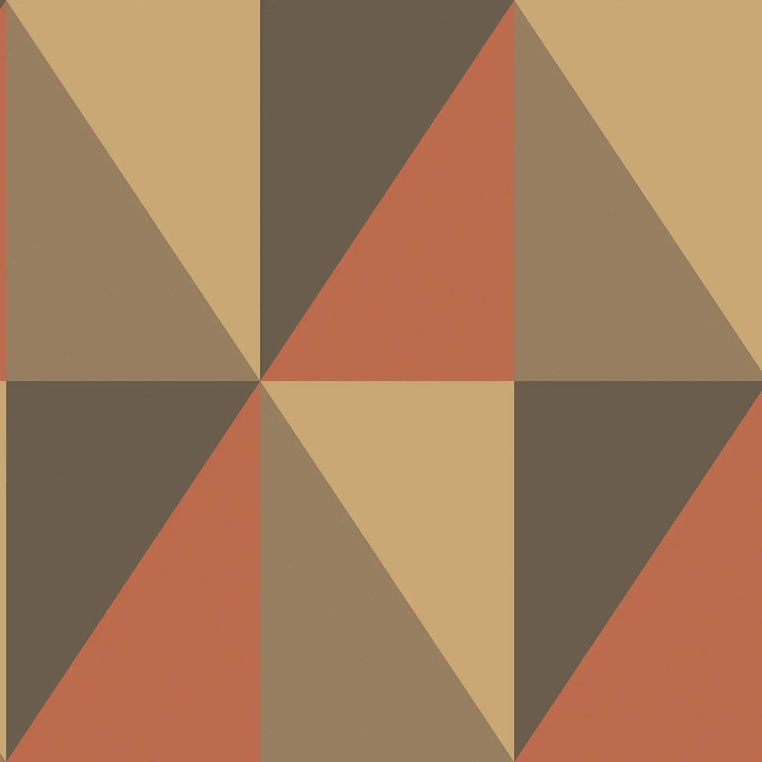 Tapeta GEOMETRIC II - Apex Grand terakota Cole & Son Eye on Design