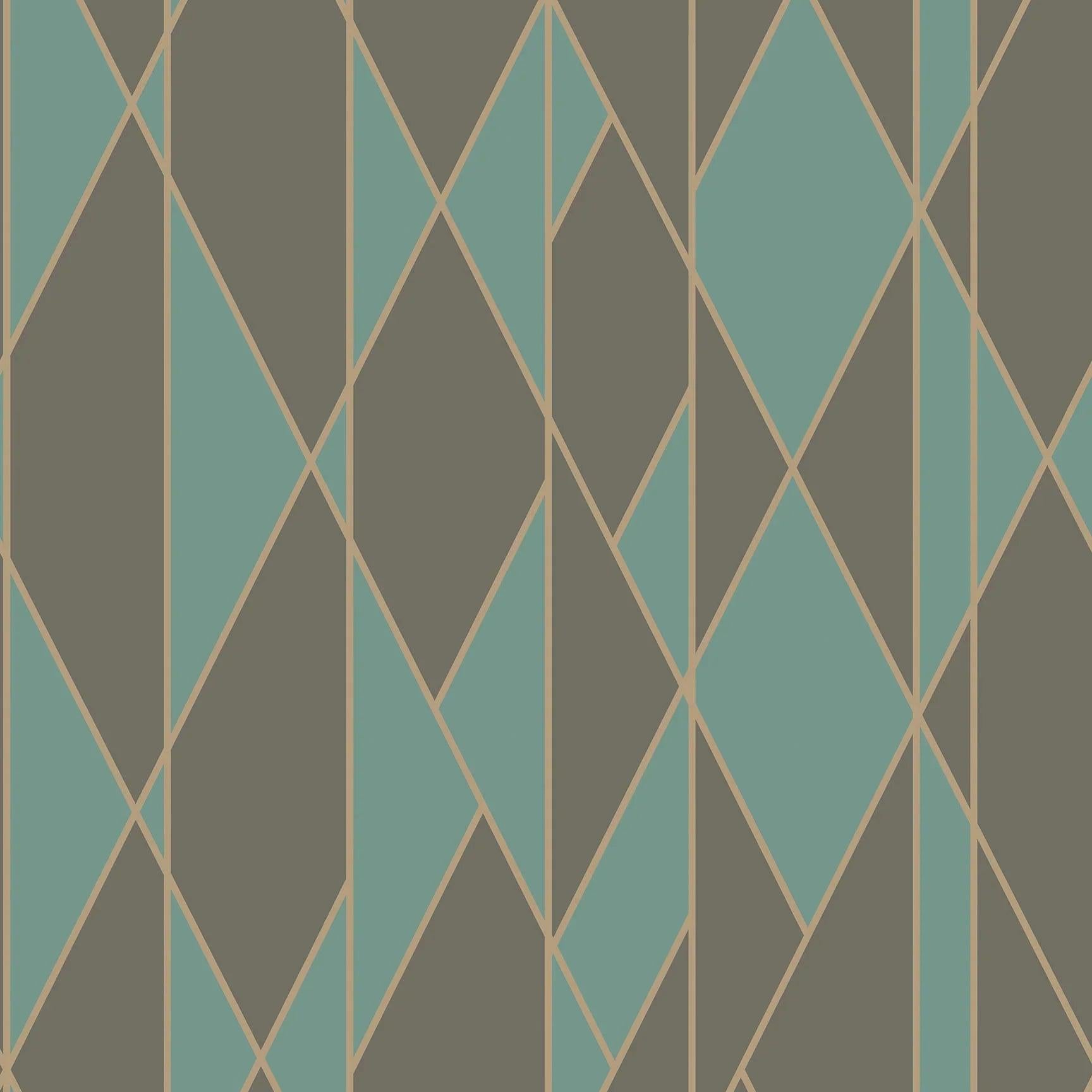 Tapeta GEOMETRIC II - Oblique zielony Cole & Son Eye on Design