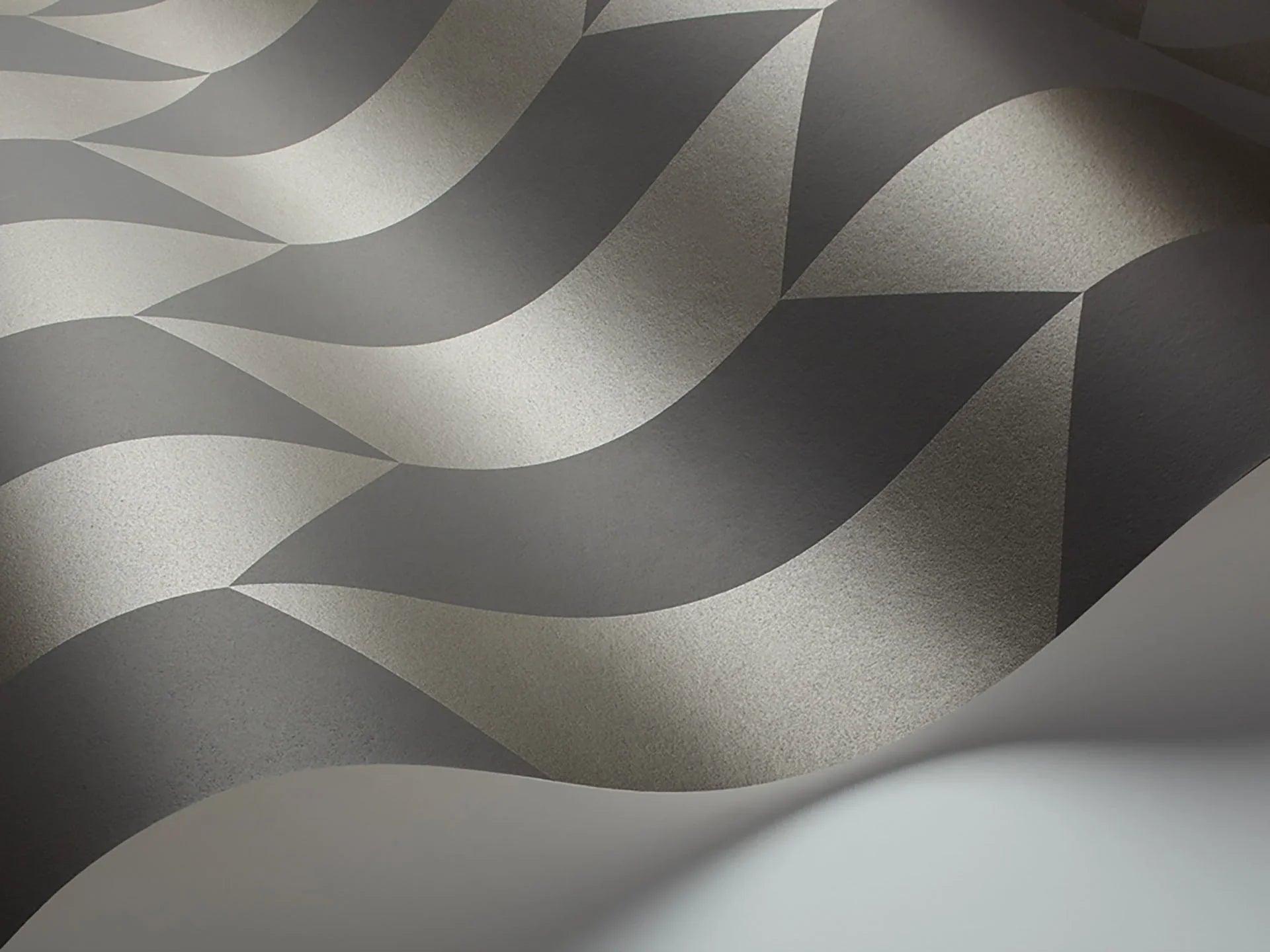 Tapeta GEOMETRIC II - Tile ciemnoszary Cole & Son Eye on Design