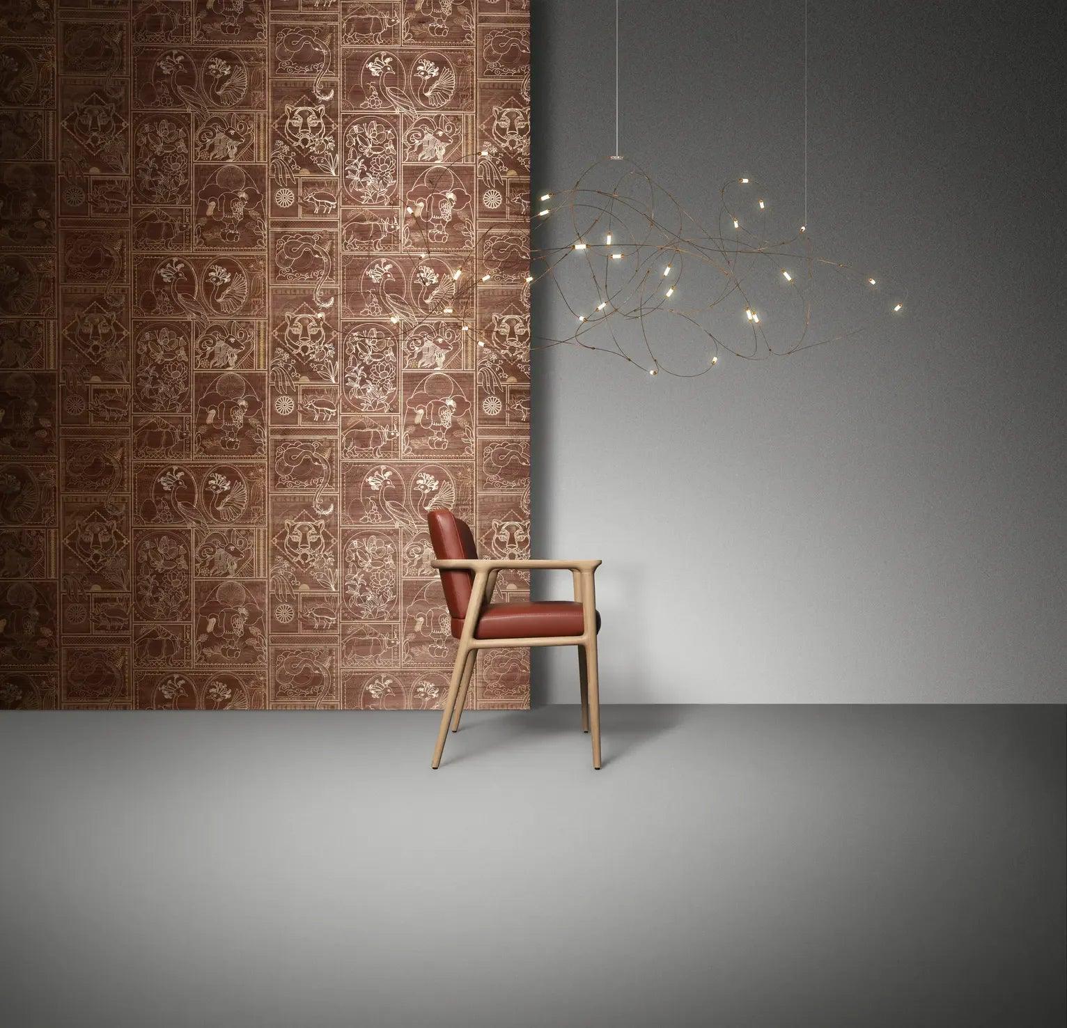 Tapeta GOLDEN TIGER - MAKORE fornir drewniany Arte Eye on Design