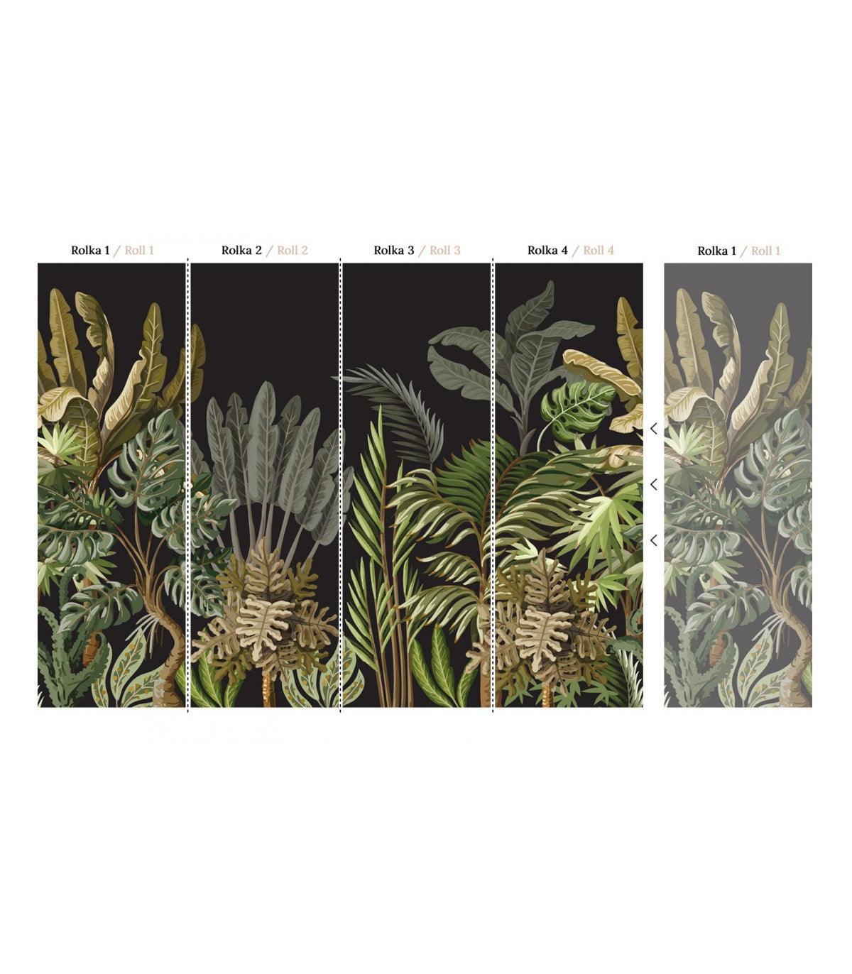 Tapeta JUNGLE BLACK Wallcolors Eye on Design