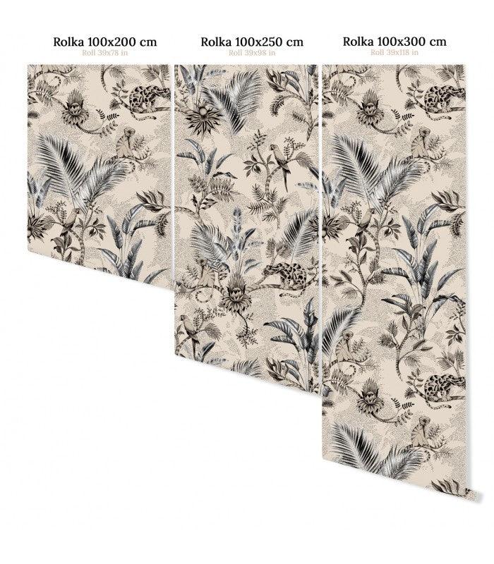 Tapeta JUNGLE TEAM BEIGE Wallcolors Eye on Design