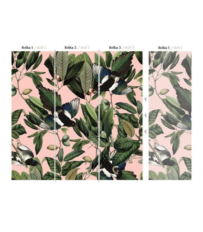 Tapeta MAGPIE PINK Wallcolors Eye on Design