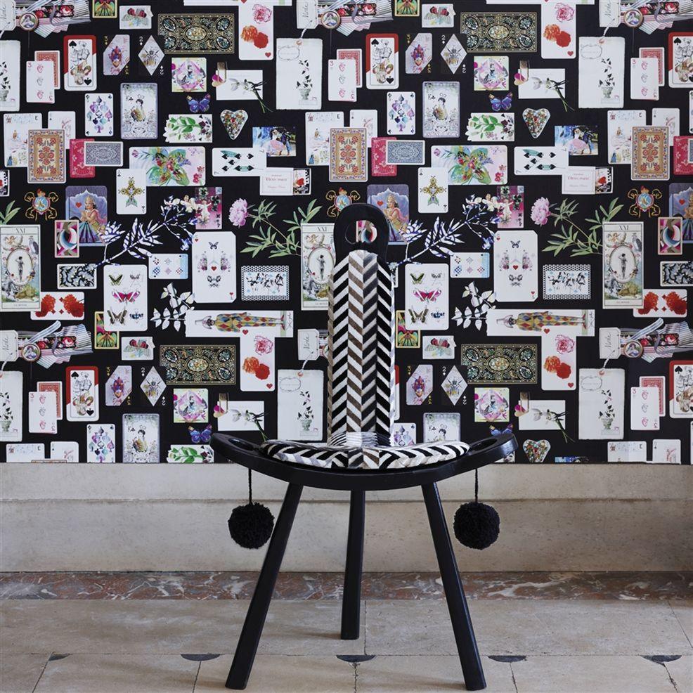 Tapeta MAISON DE JEU - GRIS ORAGE szary Christian Lacroix Eye on Design