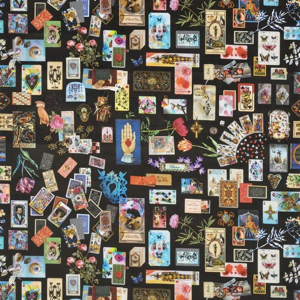 Tapeta MAISON DE JEU - RÉGLISSE czarny Christian Lacroix Eye on Design