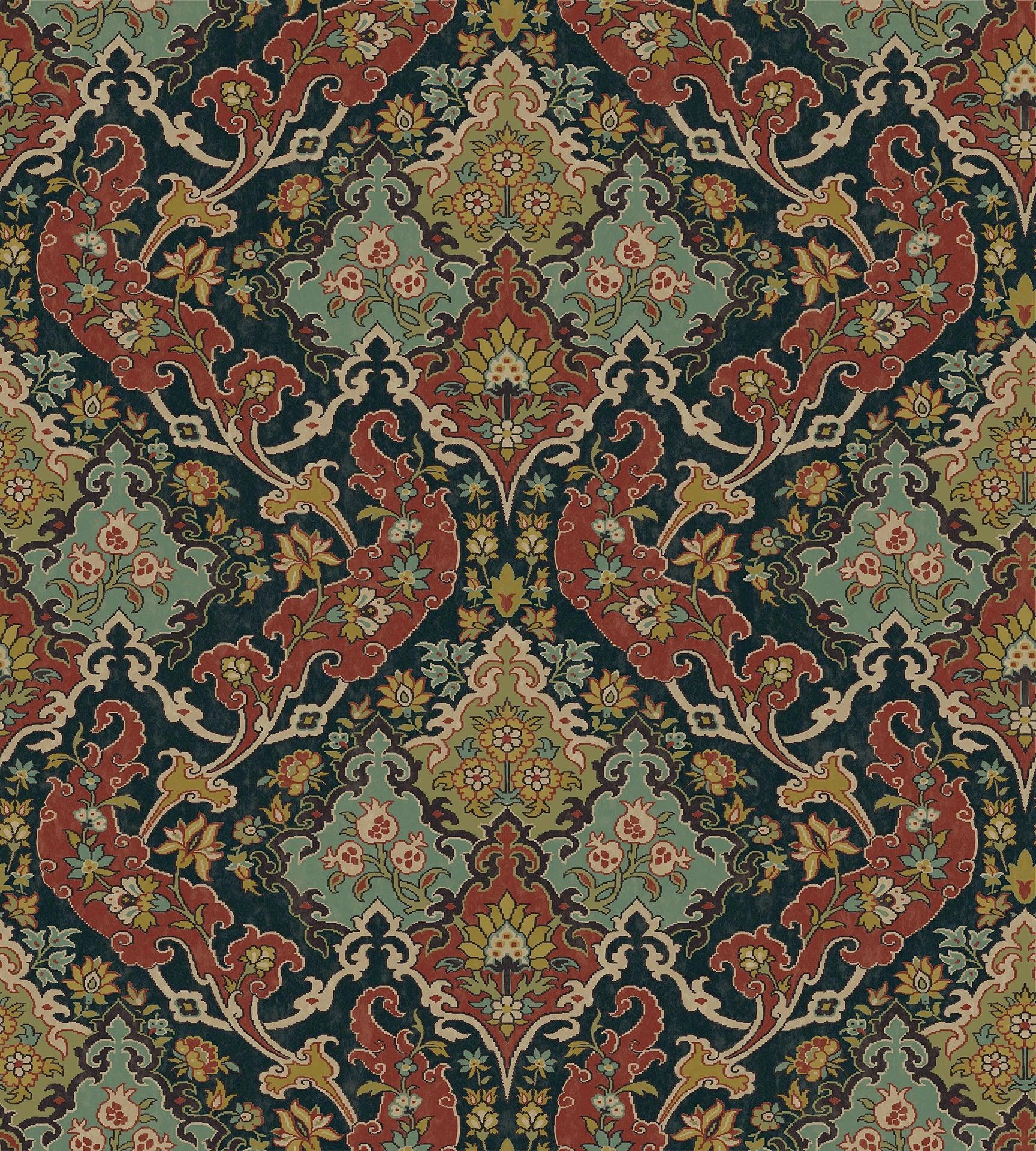 Tapeta MARIINSKY DAMASK - Pushkin czerwony Cole & Son Eye on Design
