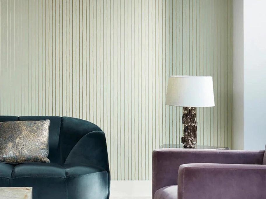 Tapeta MARQUEE STRIPES - College Stripe zielony na ścianę