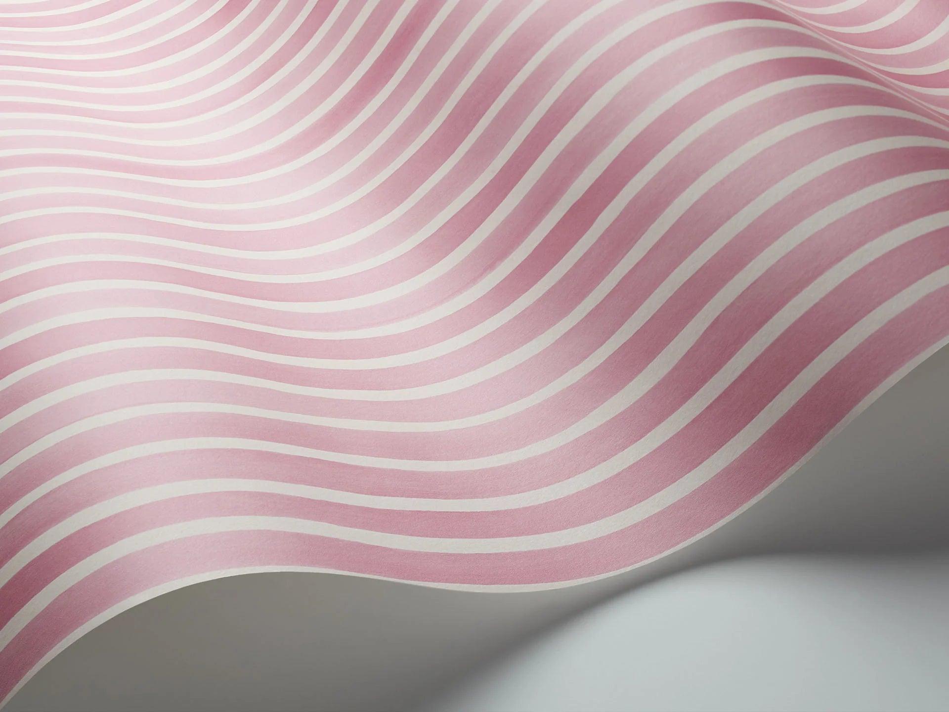 Tapeta MARQUEE STRIPES - Croquet Stripe różowy na ścianę