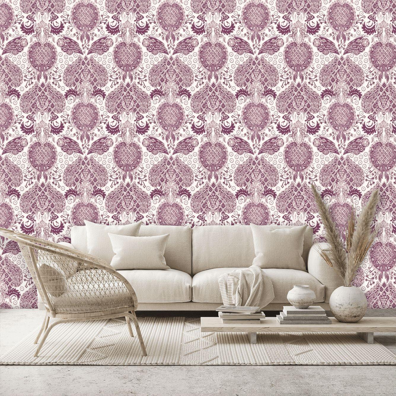 Tapeta MARSEILLE - DORE bordowy Christian Lacroix Eye on Design