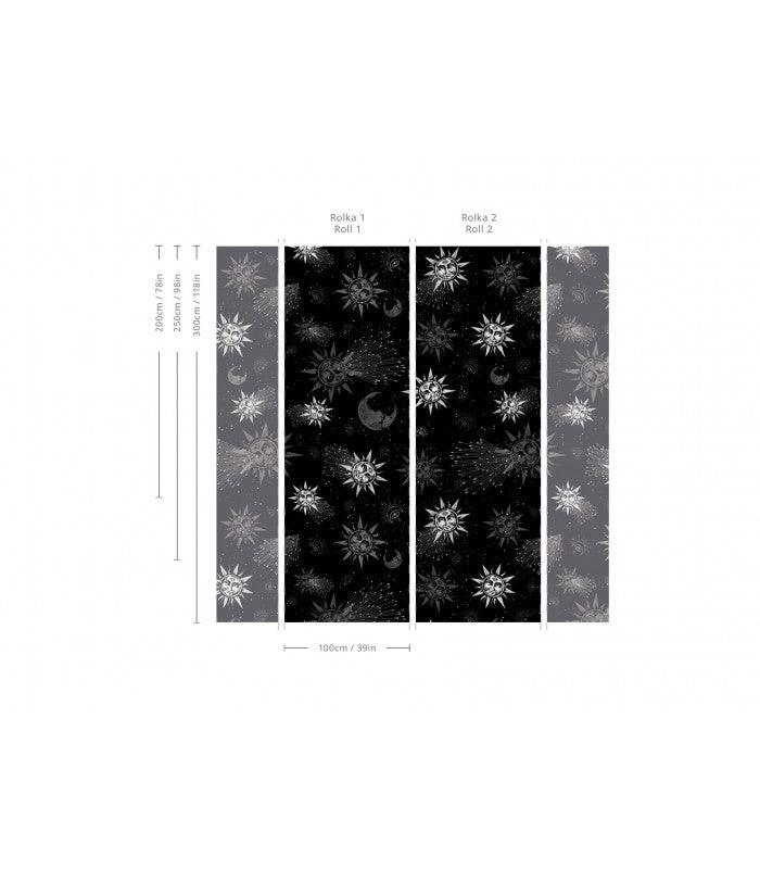 Tapeta Moon and sun Wallcolors Eye on Design