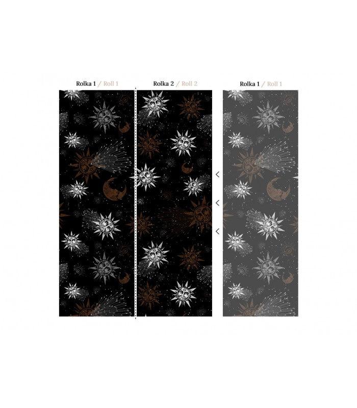 Tapeta MOON AND SUN RED Wallcolors Eye on Design