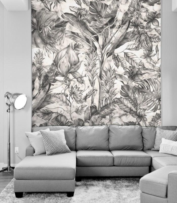 Tapeta Mysterious Flower Monohrome Wallcolors Eye on Design