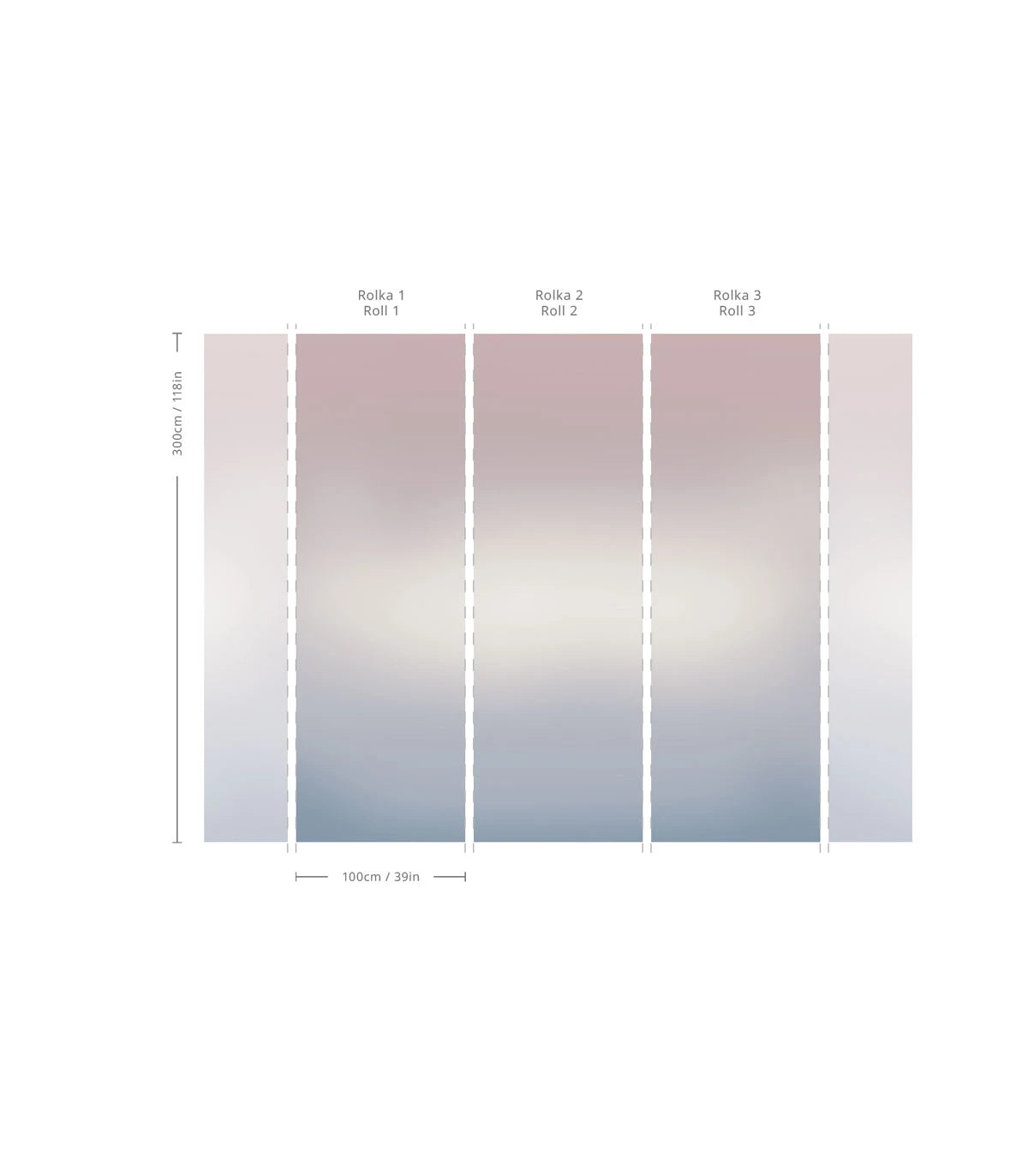 Beige OMBRE DUNE gradient behang