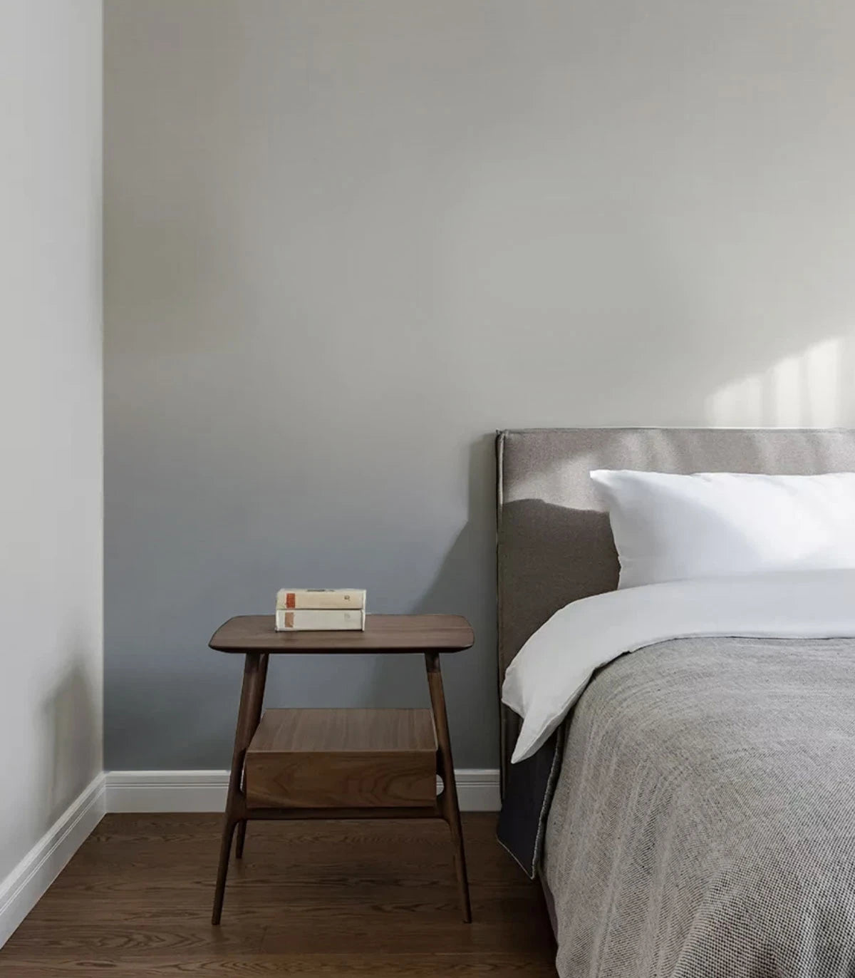 Ombre Mist Wallpaper in Cool Blue with Gray