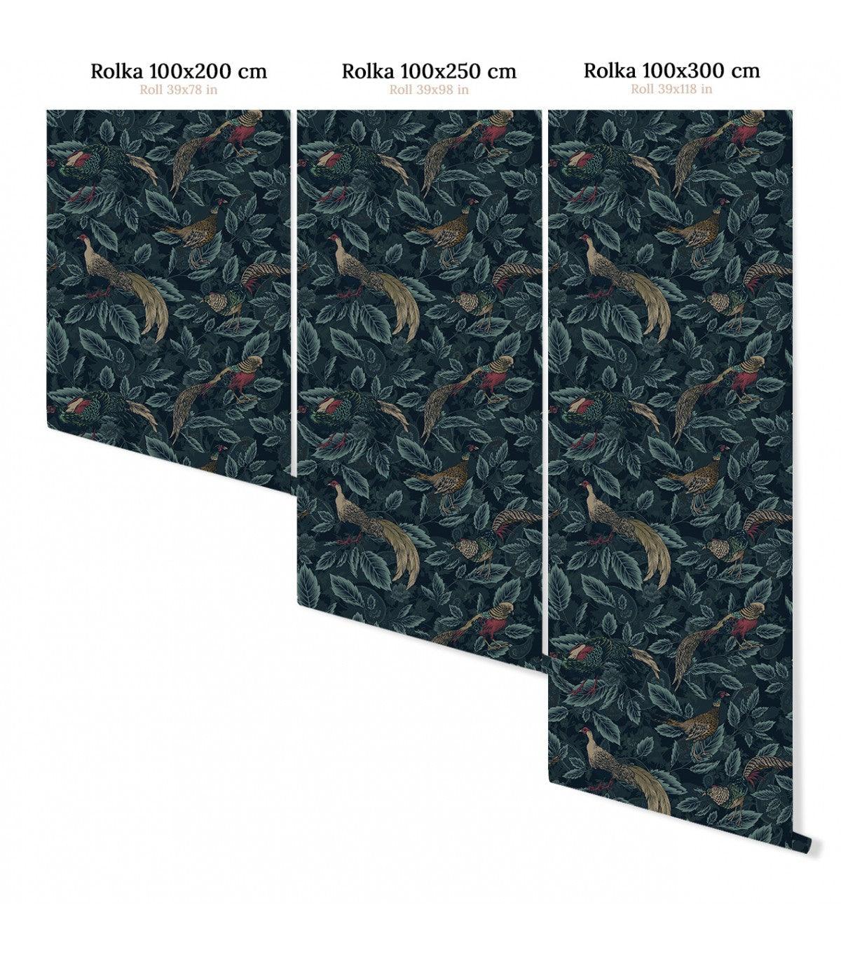 Tapeta PAINTED PHEASANTS Wallcolors Eye on Design