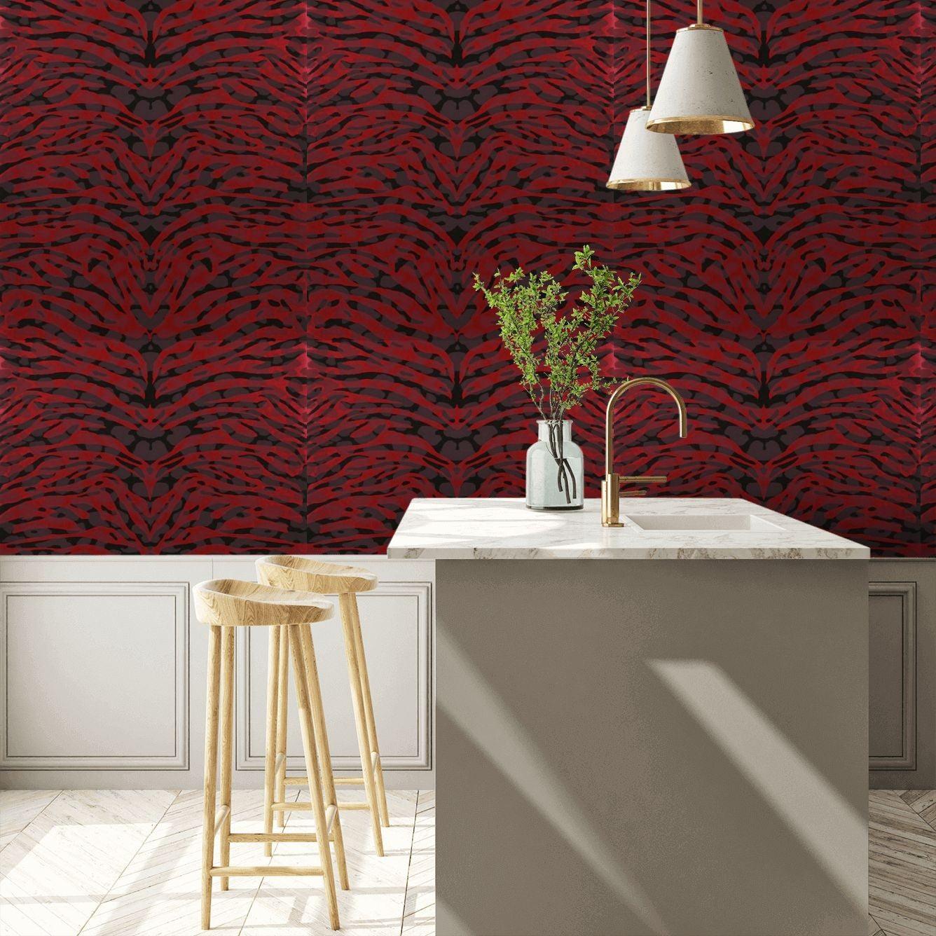 Tapeta PANTIGRE - PAPAYE czerwony Christian Lacroix Eye on Design