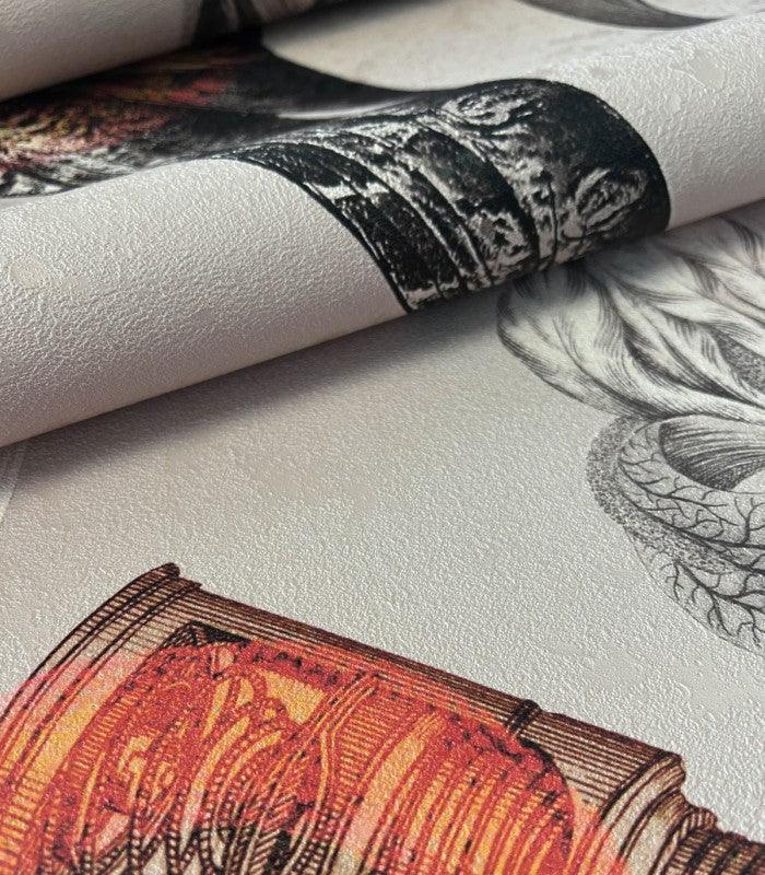 Tapeta PINK OWLS Wallcolors Eye on Design