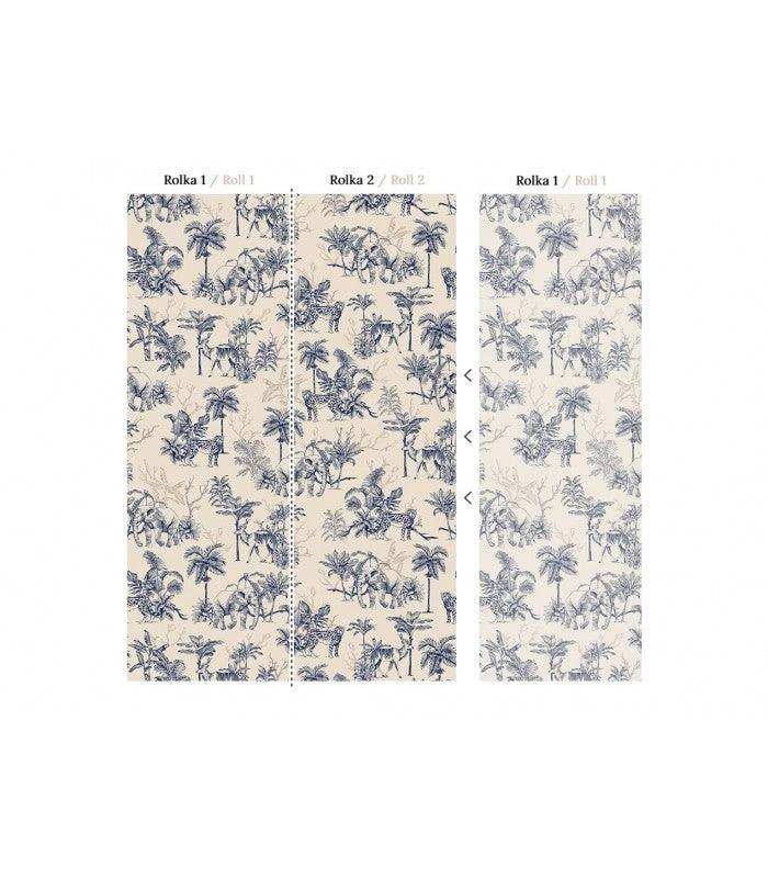 Tapeta POWER OF JUNGLE SEPIA Wallcolors Eye on Design