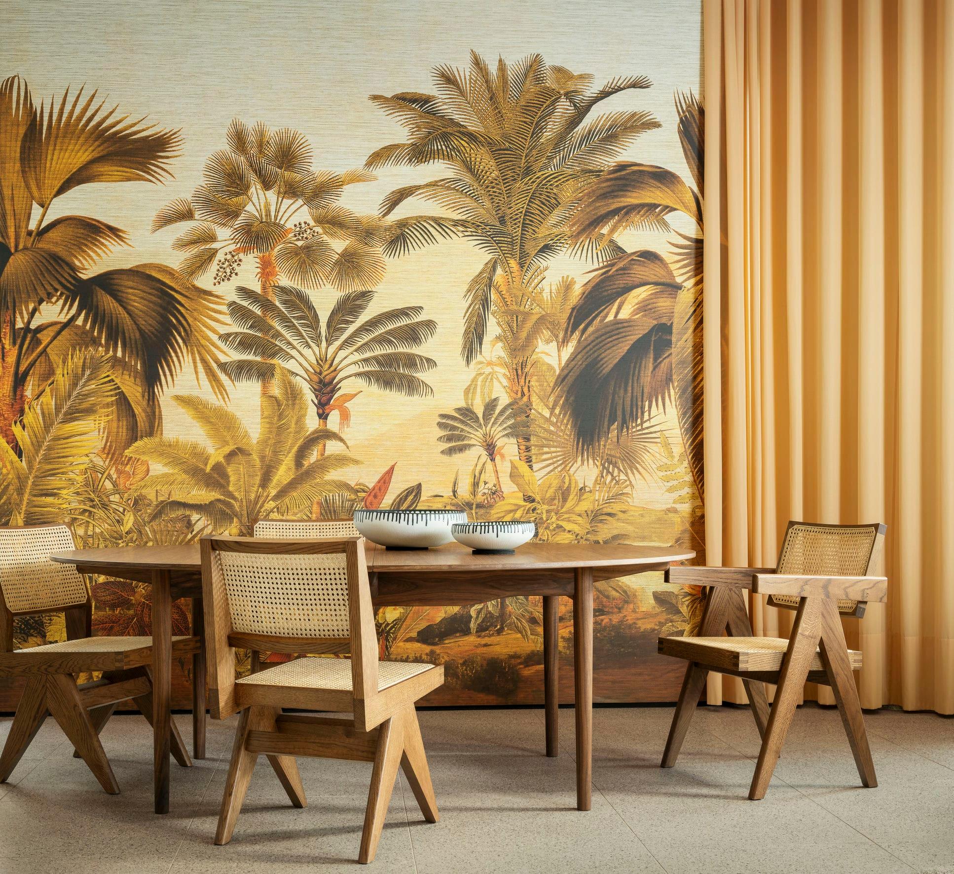 Tapeta RÊVERIE TROPICALE - GOLDEN HOUR na ścianę