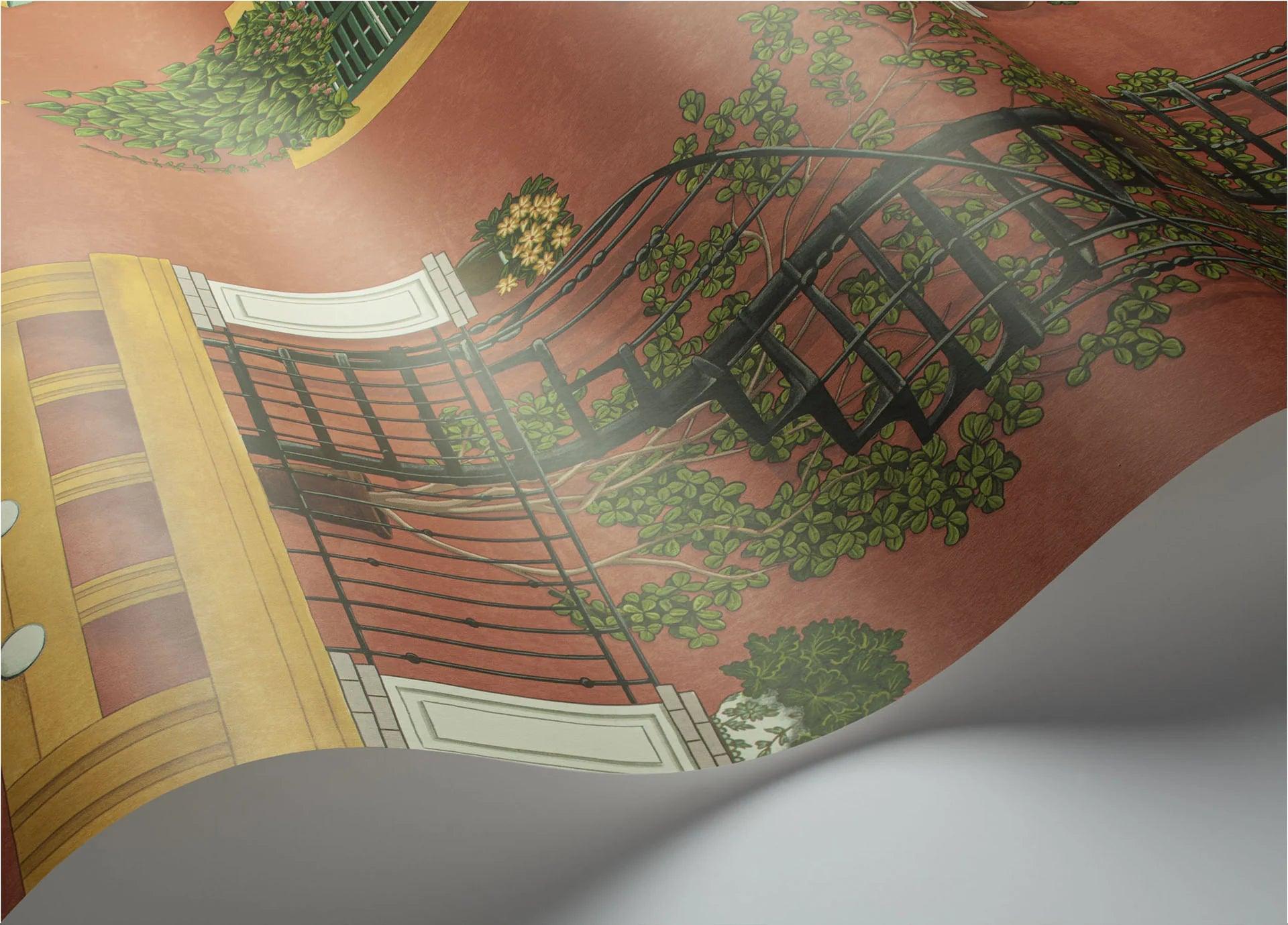 Tapeta SEVILLE - Alfaro terakota Cole & Son Eye on Design