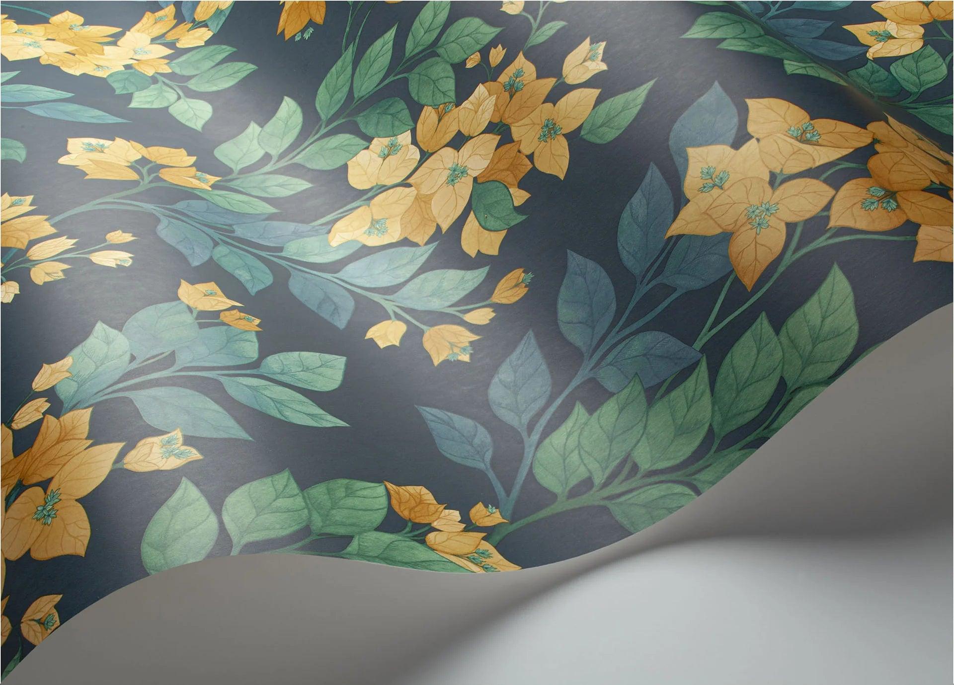 Tapeta SEVILLE - Bougainvillea ochra na granacie Cole & Son Eye on Design