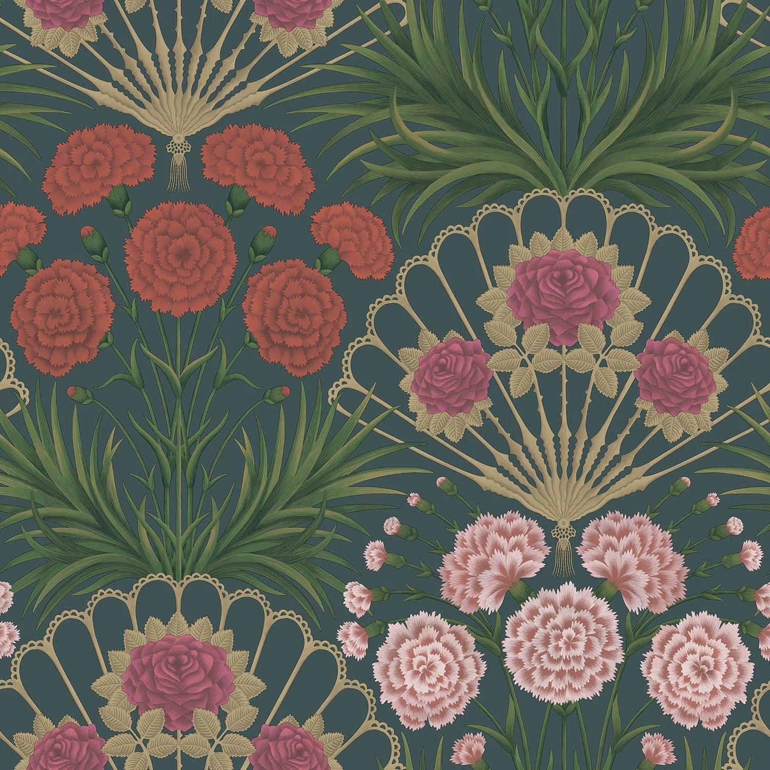Tapeta SEVILLE - Flamenco Fan granatowy Cole & Son Eye on Design