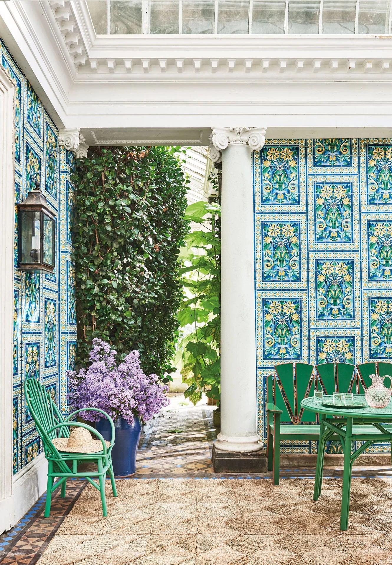 Tapeta SEVILLE - Triana ochra na ścianę