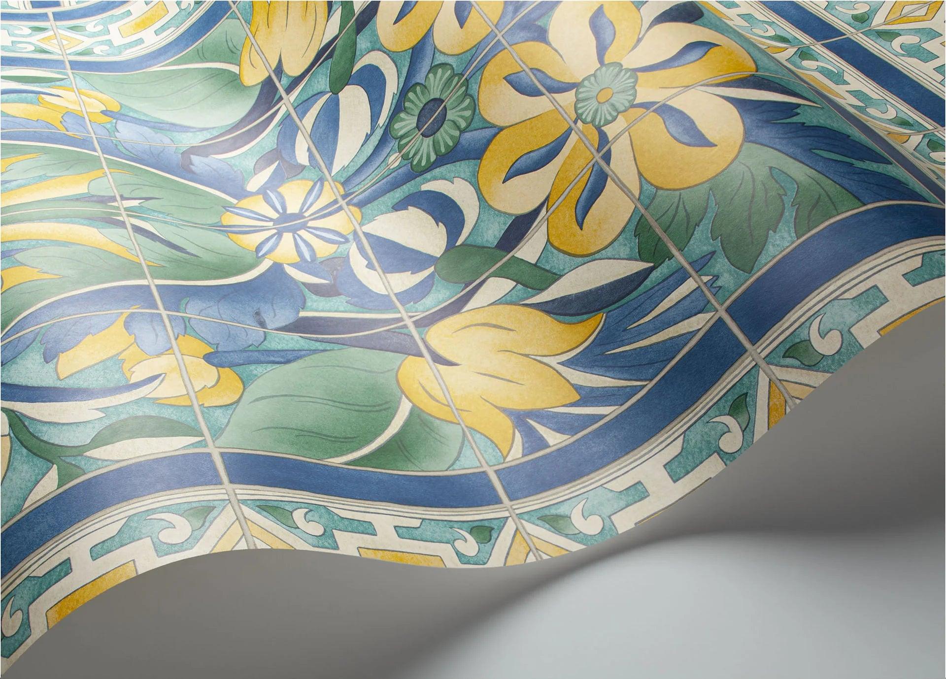 Tapeta SEVILLE - Triana ochra na ścianę – Cole & Son