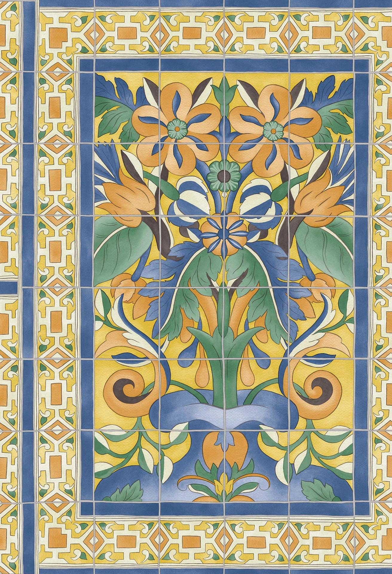 Tapeta SEVILLE - Triana terakota Cole & Son Eye on Design