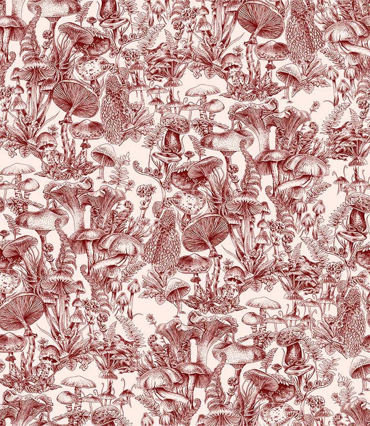 Tapeta STELLA MCCARTNEY - Fungi Forest czerwony Cole & Son Eye on Design