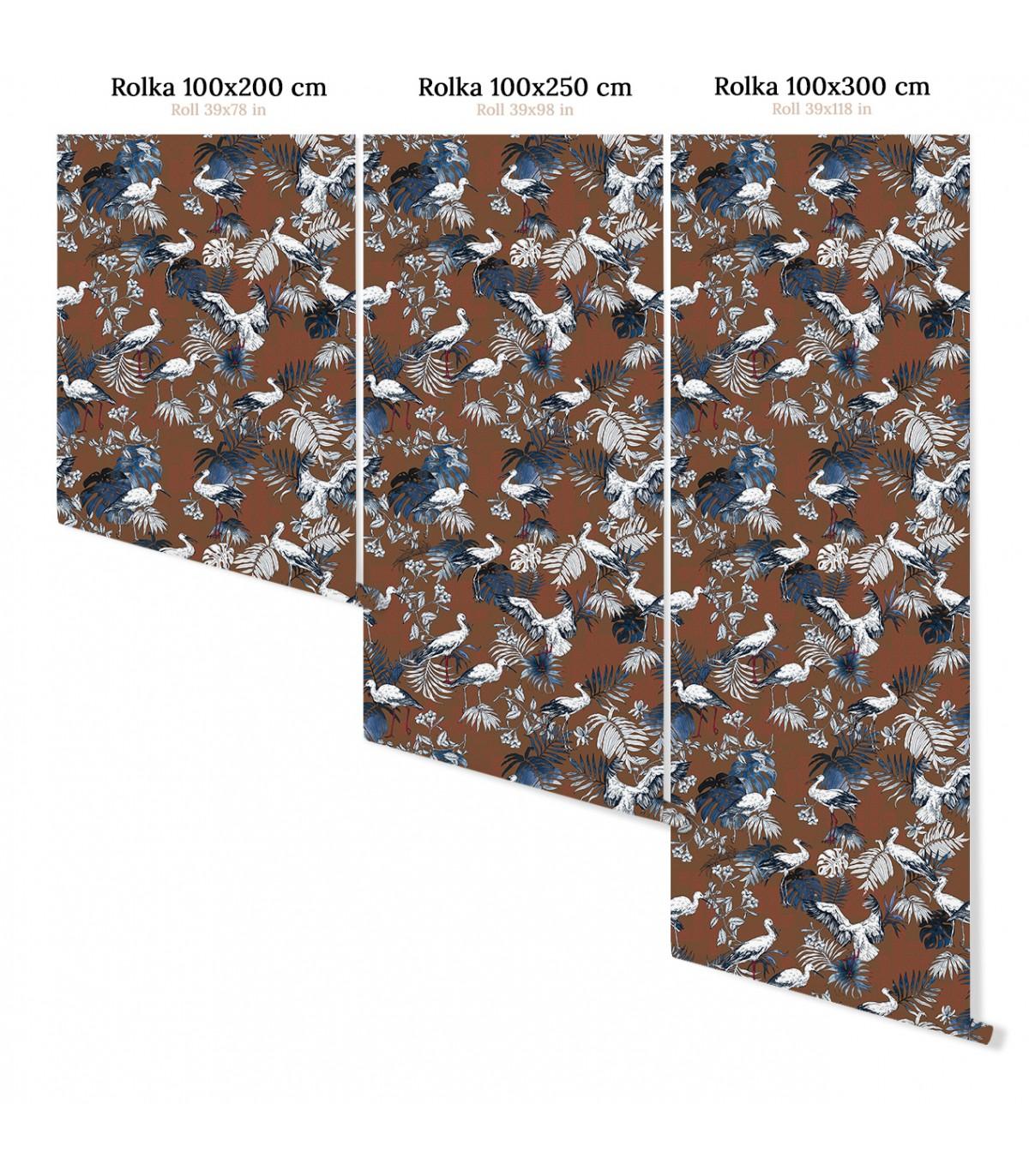 Tapeta STORKS RED Wallcolors Eye on Design