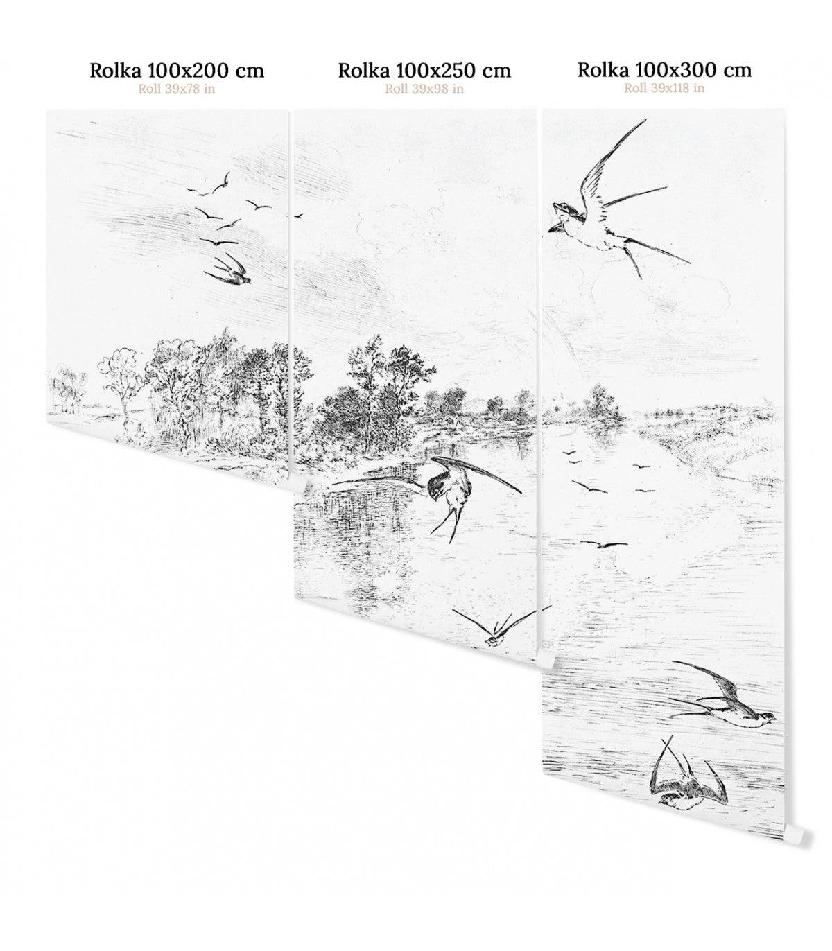 Tapeta SWALLOW Wallcolors Eye on Design