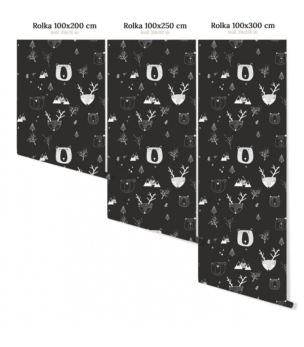 Tapeta TEDDY BEARS BLACK Wallcolors Eye on Design