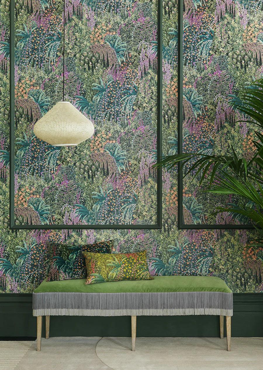 Tapeta THE GARDENS - Cascade ciemna zieleń Cole & Son Eye on Design