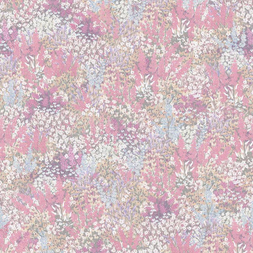 Tapeta z motywem roślinnym kwiatów THE GARDENS - Petite Fleur różowy i błękit – Cole & Son
