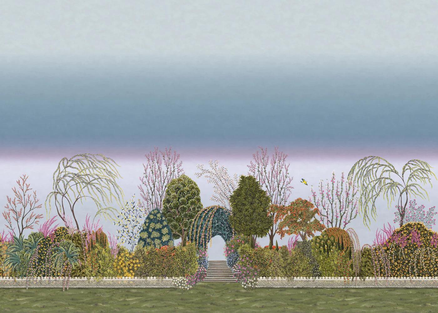 Mural z krajobrazem parku THE GARDENS - Reverie zmierzch – Cole & Son
