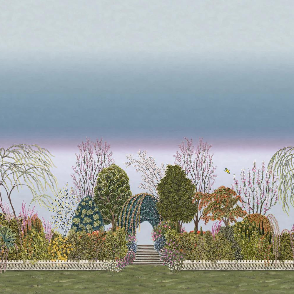 Mural z krajobrazem parku THE GARDENS - Reverie zmierzch – Cole & Son