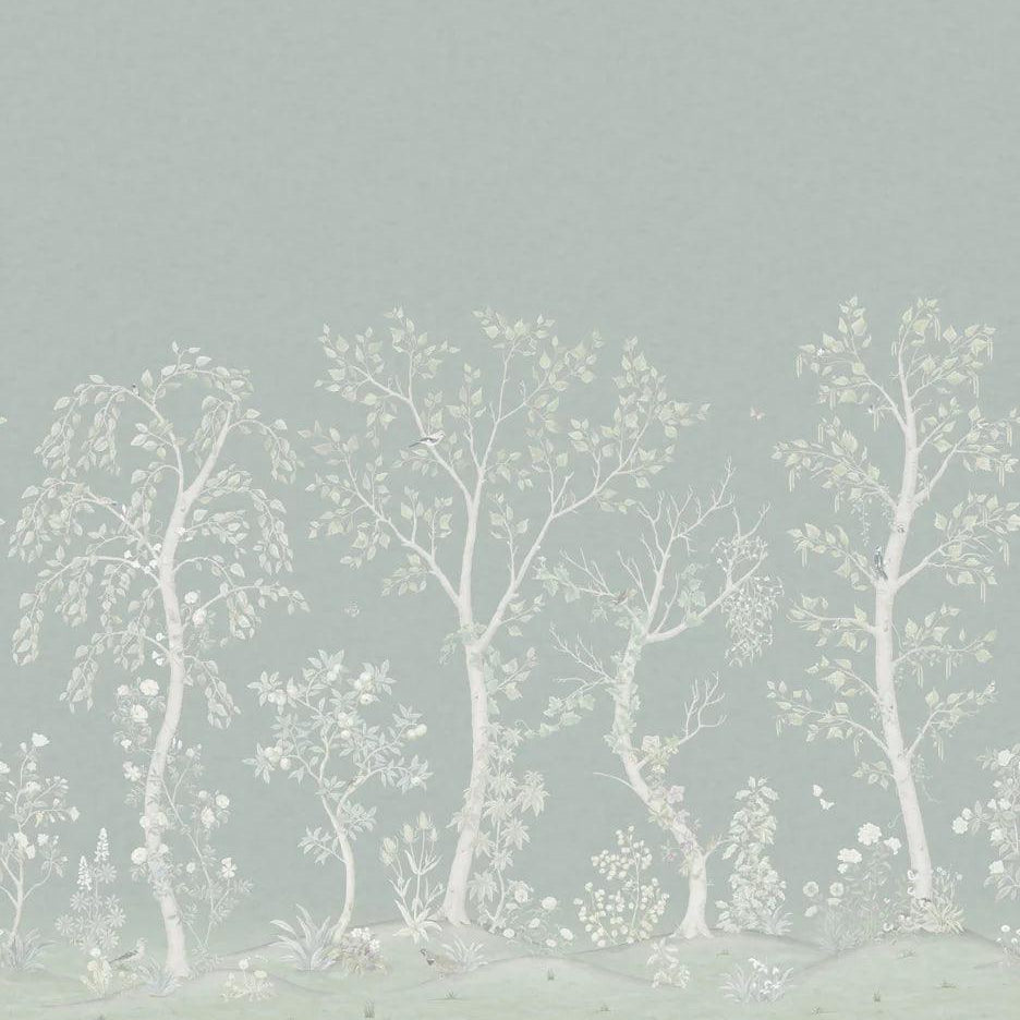Tapeta THE GARDENS - Seasonal Woods wykończenie perłowe szałwia Cole & Son Eye on Design