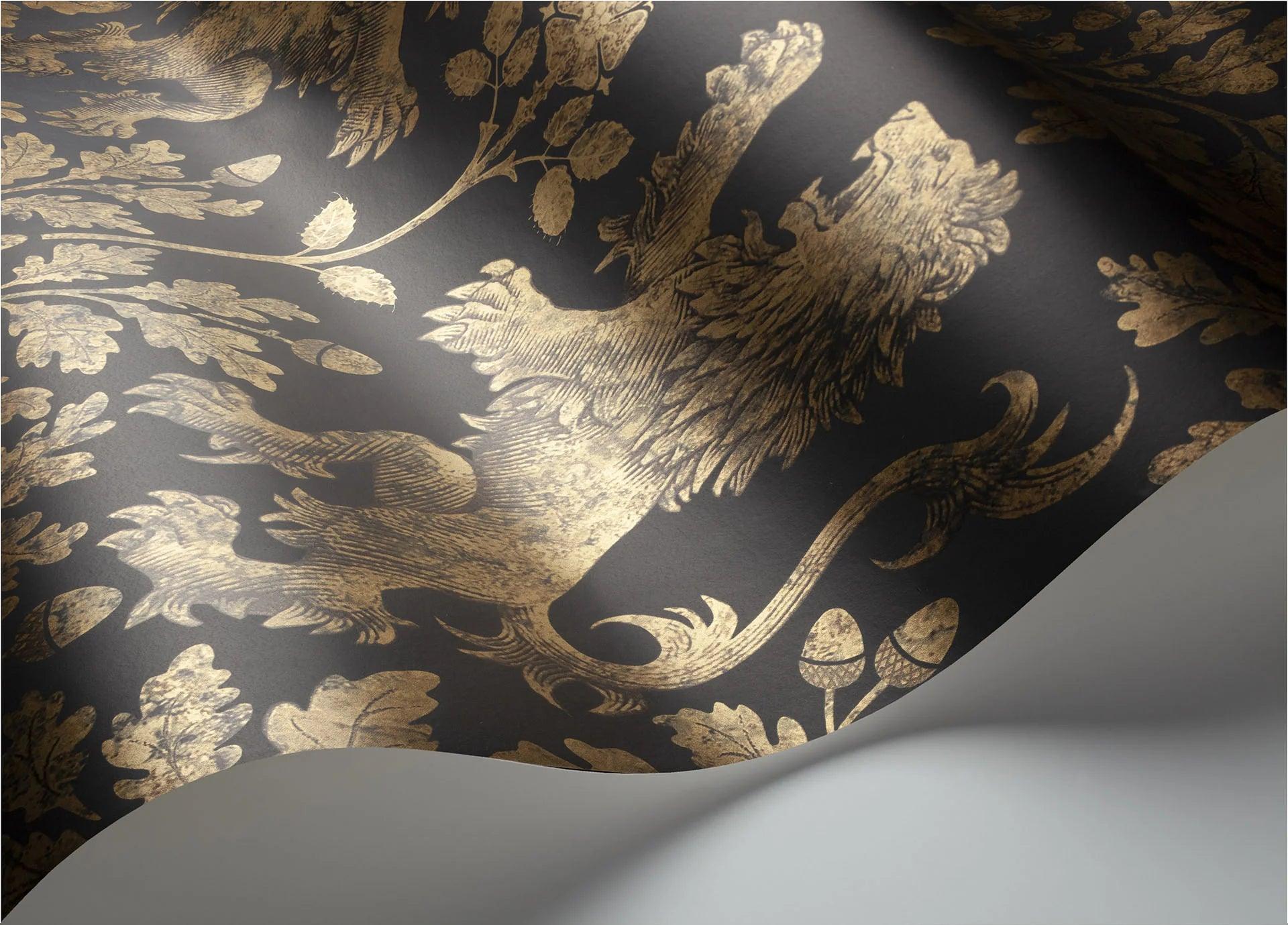 Tapeta THE PEARWOOD COLLECTION - Boscobel Oak czarny Cole & Son Eye on Design