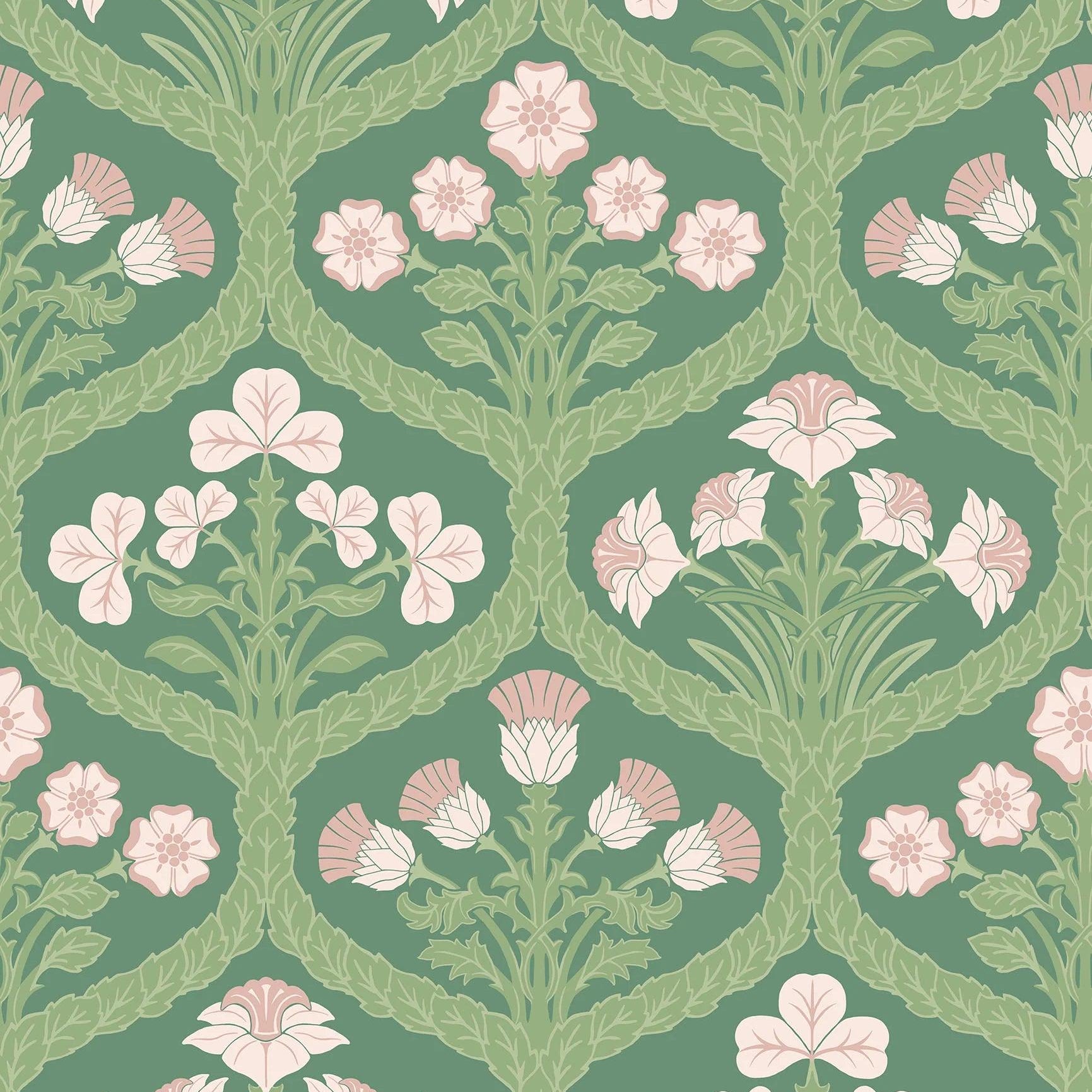 Tapeta THE PEARWOOD COLLECTION - Floral Kingdom zielony Cole & Son Eye on Design