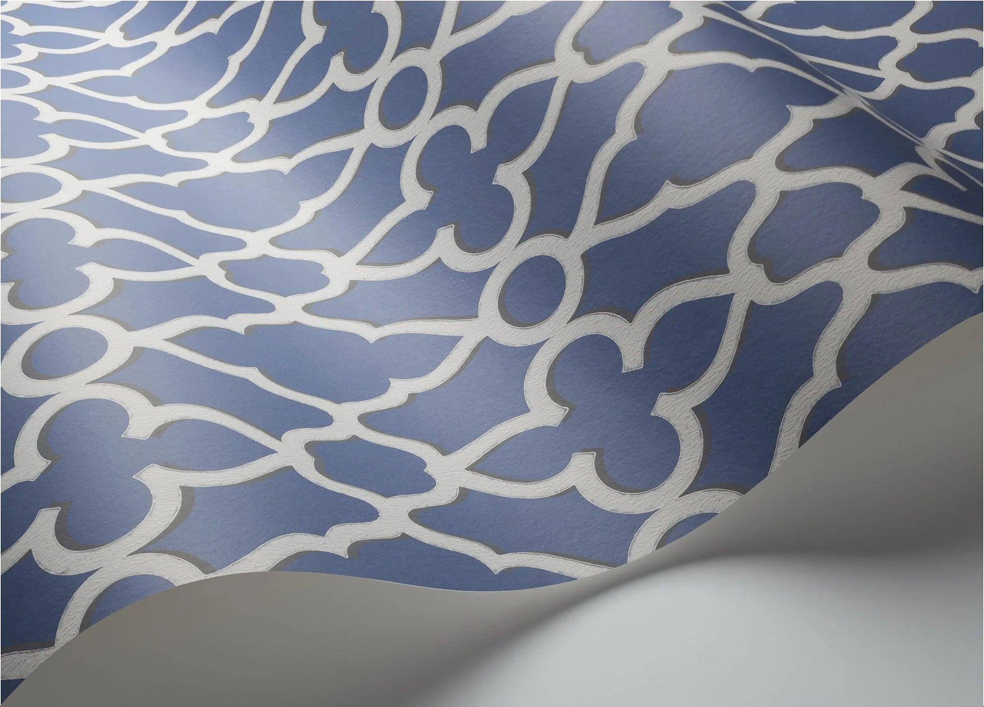 Tapeta THE PEARWOOD COLLECTION - Treillage niebieski Cole & Son Eye on Design