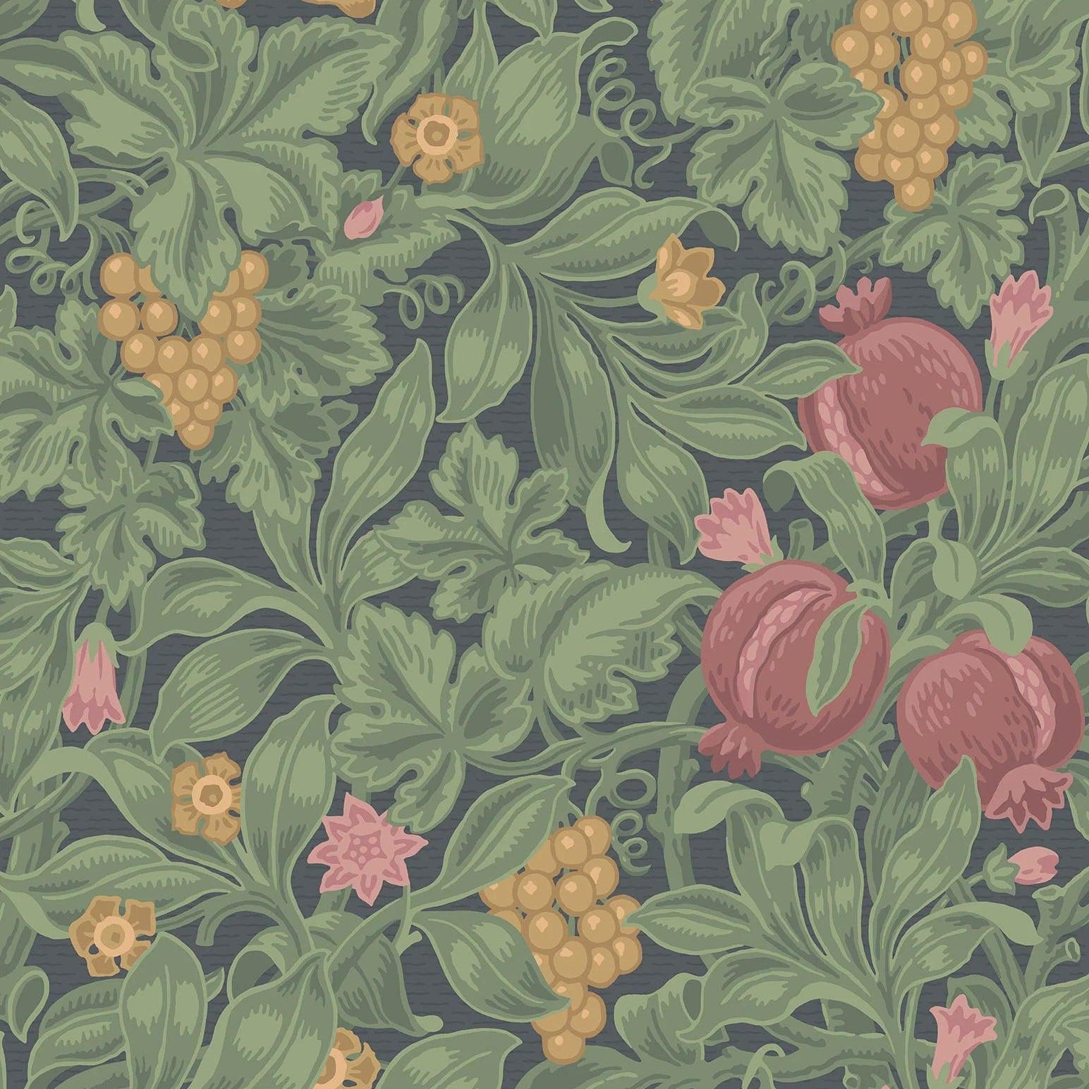 Tapeta THE PEARWOOD COLLECTION - Vines of Pomona czarny Cole & Son Eye on Design