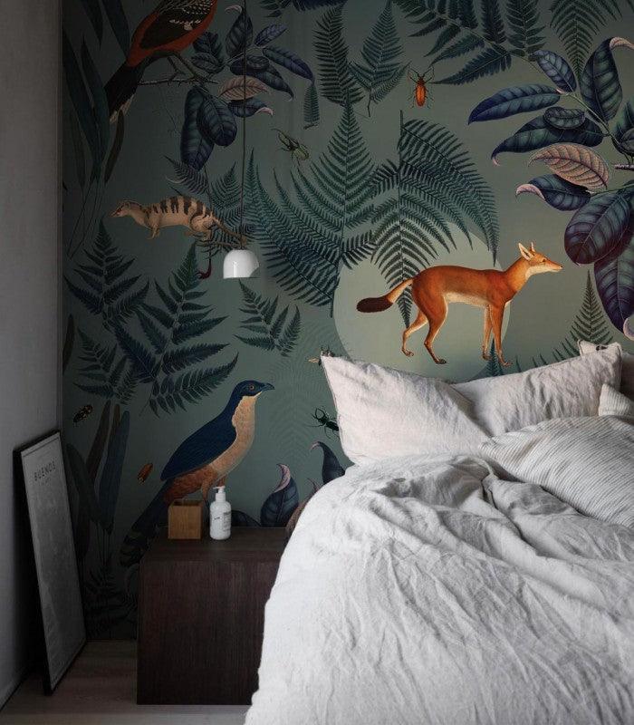 Tapeta TURQUOISE FERN Wallcolors Eye on Design