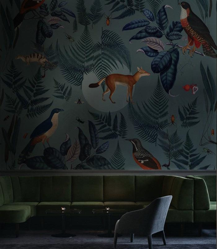 Tapeta TURQUOISE FERN Wallcolors Eye on Design