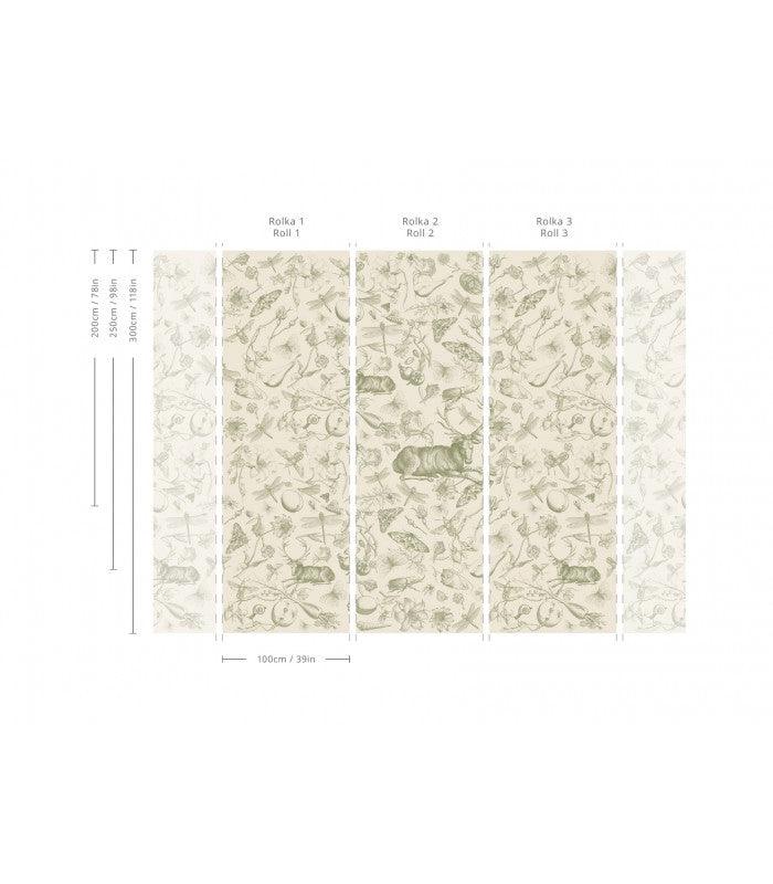 Tapeta VINTAGE BOTANIC zielony Wallcolors Eye on Design
