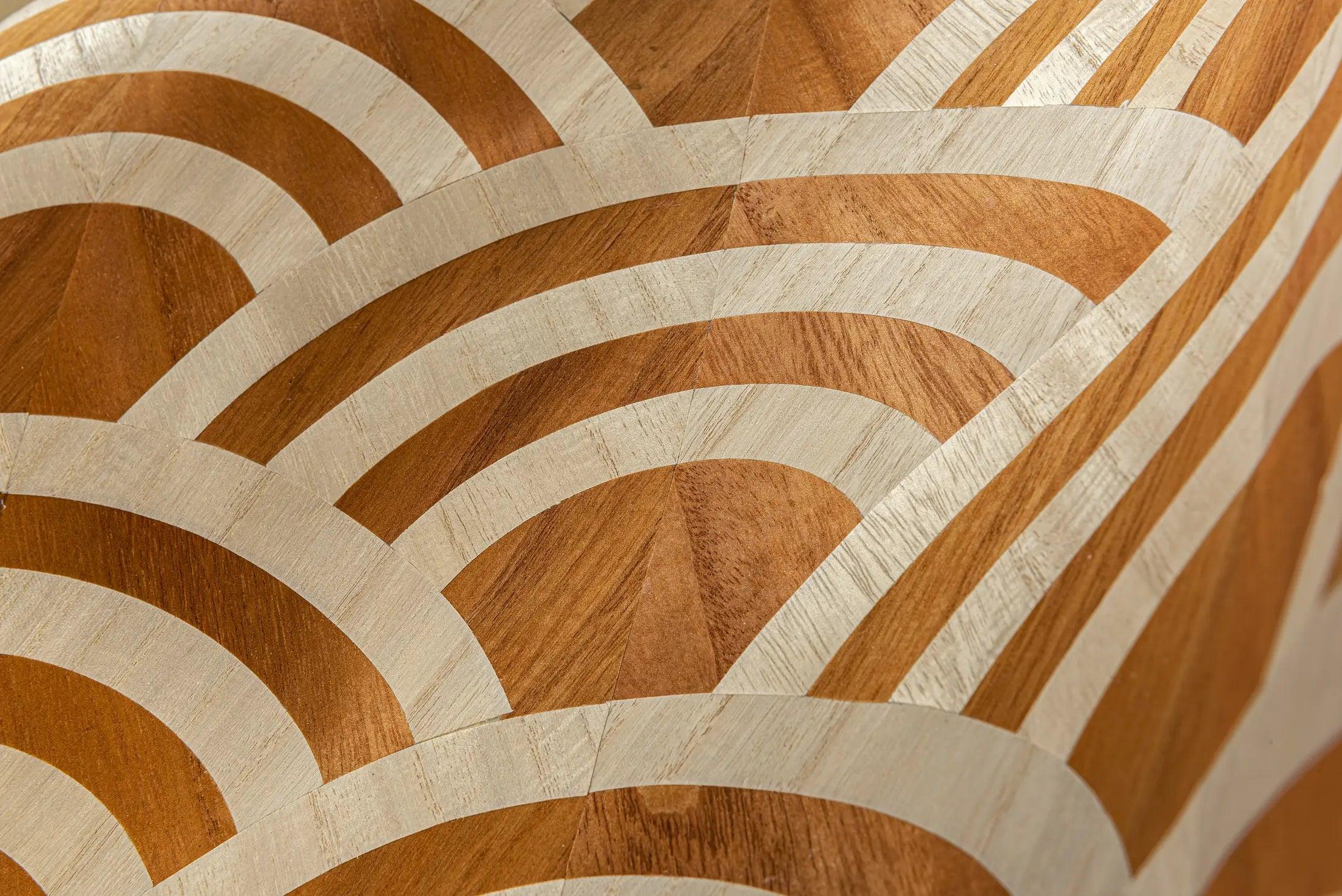 Tapeta z forniru drewnianego LUCKY O'S - BRICH & GOLD Arte Eye on Design