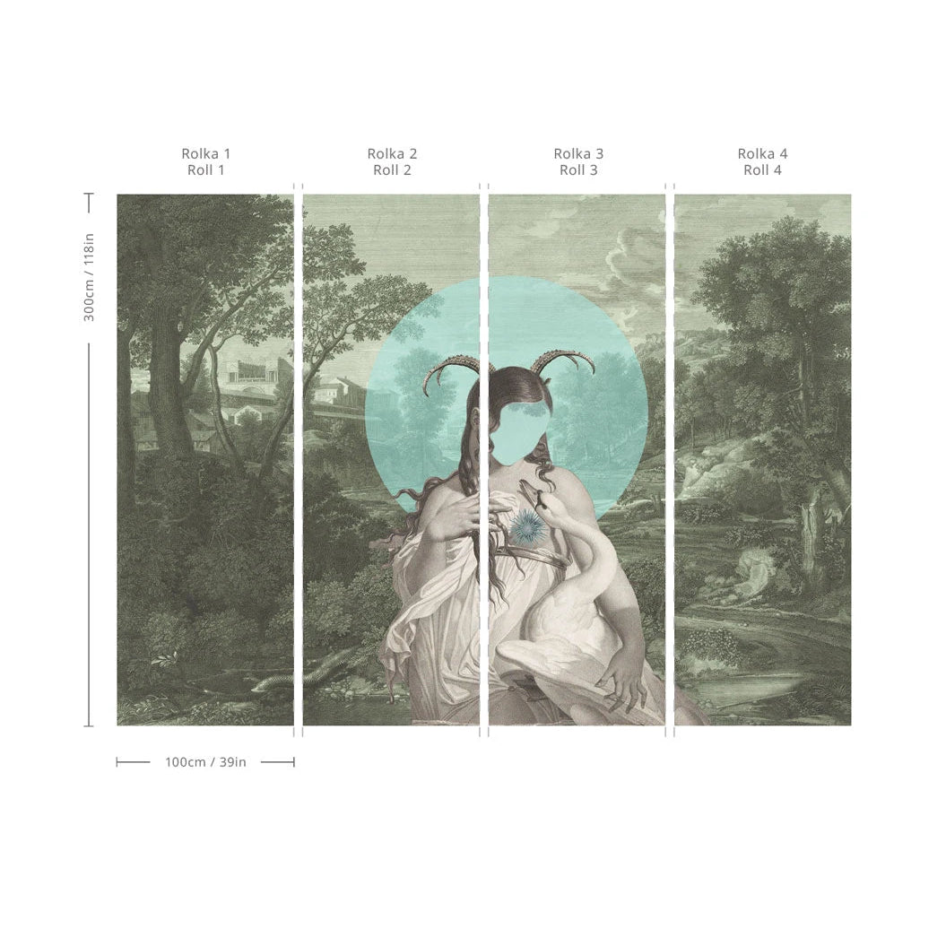 Tapeta flizelinowa ZODIAC MUSE grün