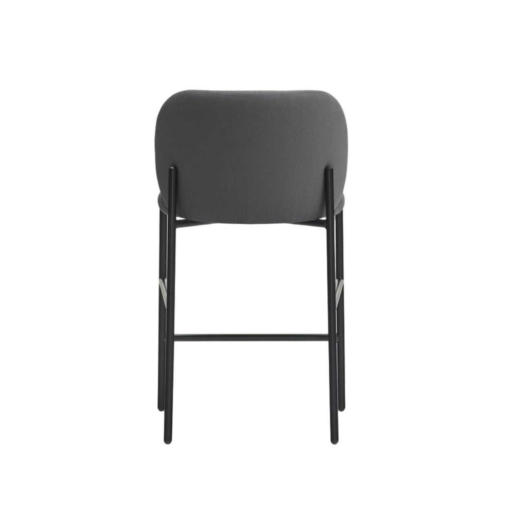 Barhocker MOGI dunkelgrau mit schwarzem Gestell