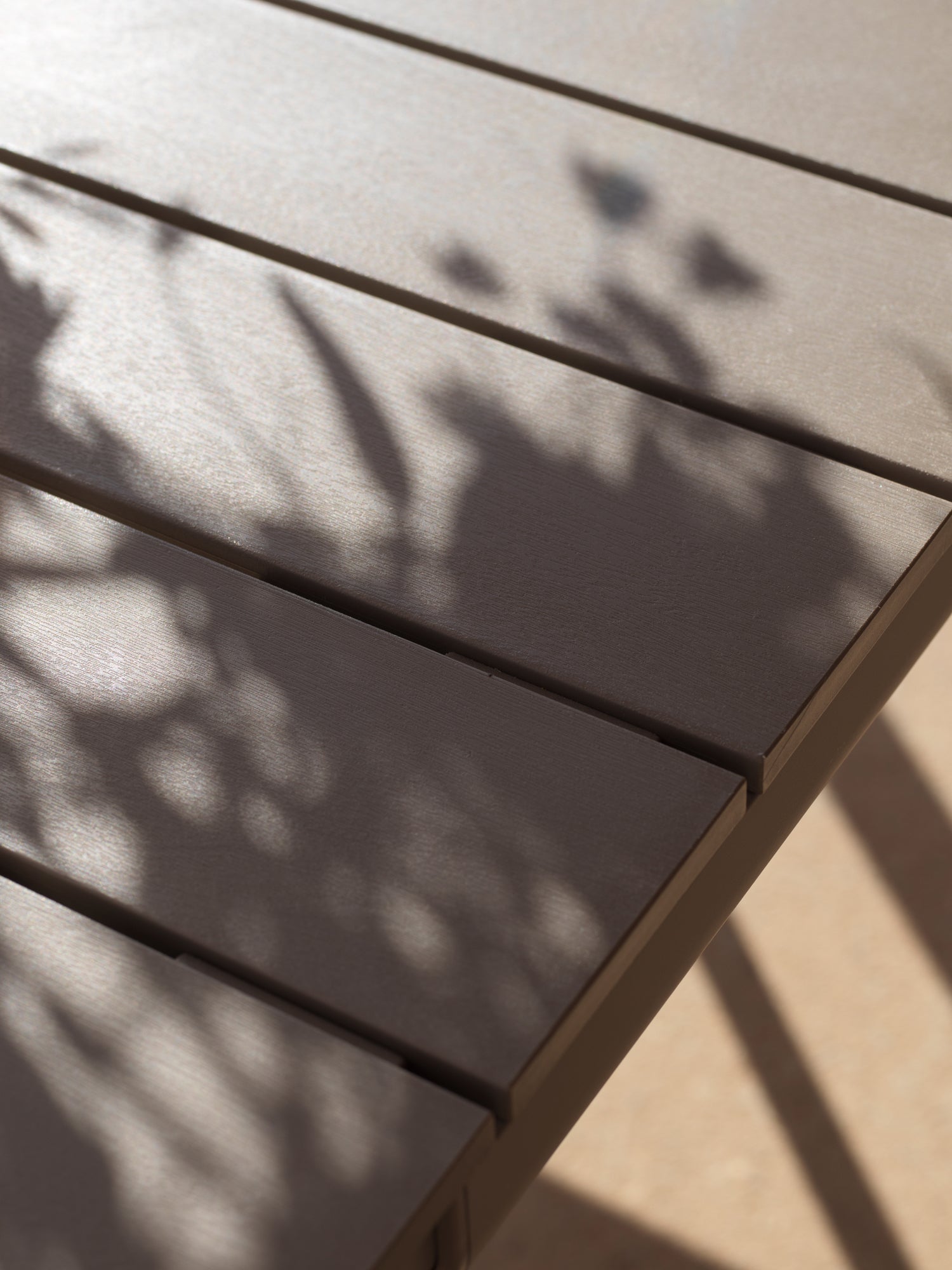 Ausziehbarer Gartentisch TEVERE taupe